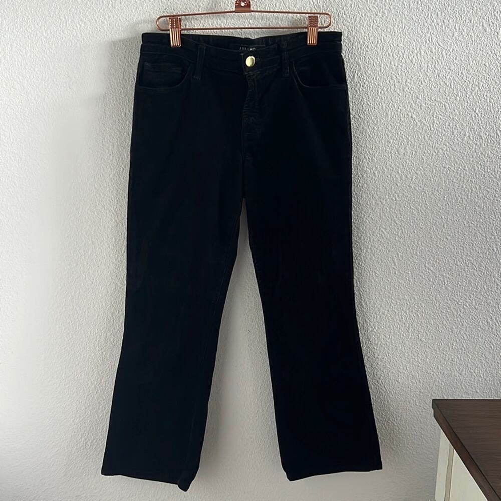 J Brand Selena Bootcut Black Corduroy Pants 27